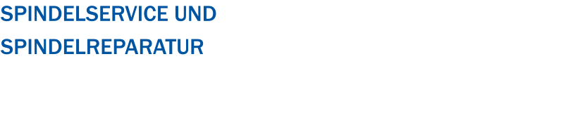 Spindelservice und  Spindelreparatur